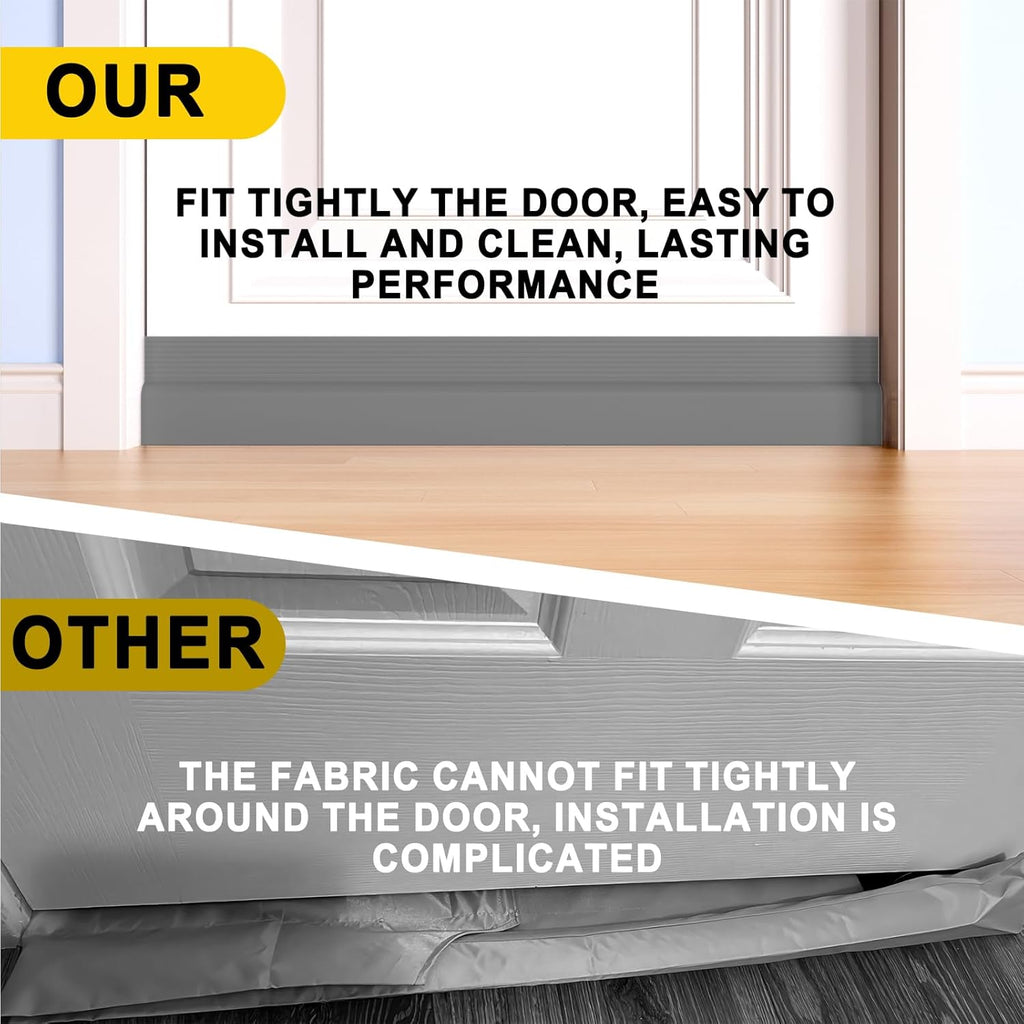 Door Draft Stopper,Door Sweep for Bottom of Doors,Weather Stripping Seal Draft Guard Blocker Noise