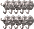 Antimbee 10 Pack Reusable Suction Hooks, Removable Small Suction Cups for Shower, Bathroom, Glass