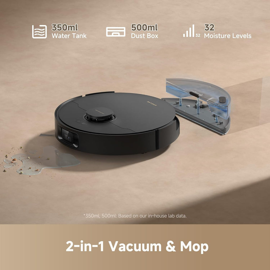 DREAME D20 Pro Plus Robot Vacuum, 13,000Pa Suction, DuoBrush for Pet Hair, Corner Cleaning, Self