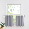 RYB HOME Kitchen Window Curtains - Blackout Privacy Half Window Curtains for Bedroom Bathroom