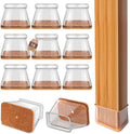 Chair Leg Floor Protectors Rectangle Chair Leg Protectors for Hardwood Floors Silicone Caps Felt