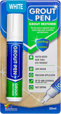 Grout Pen White Tile Paint Marker: Waterproof Grout Paint, Tile Grout Colorant and Sealer Pen