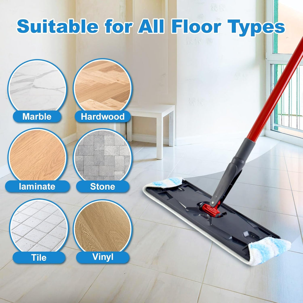 3PCS Replacement Mop Pads for O-Cedar H2prO Flat Mop System,Microfiber Mop Pad Easy Clean for All