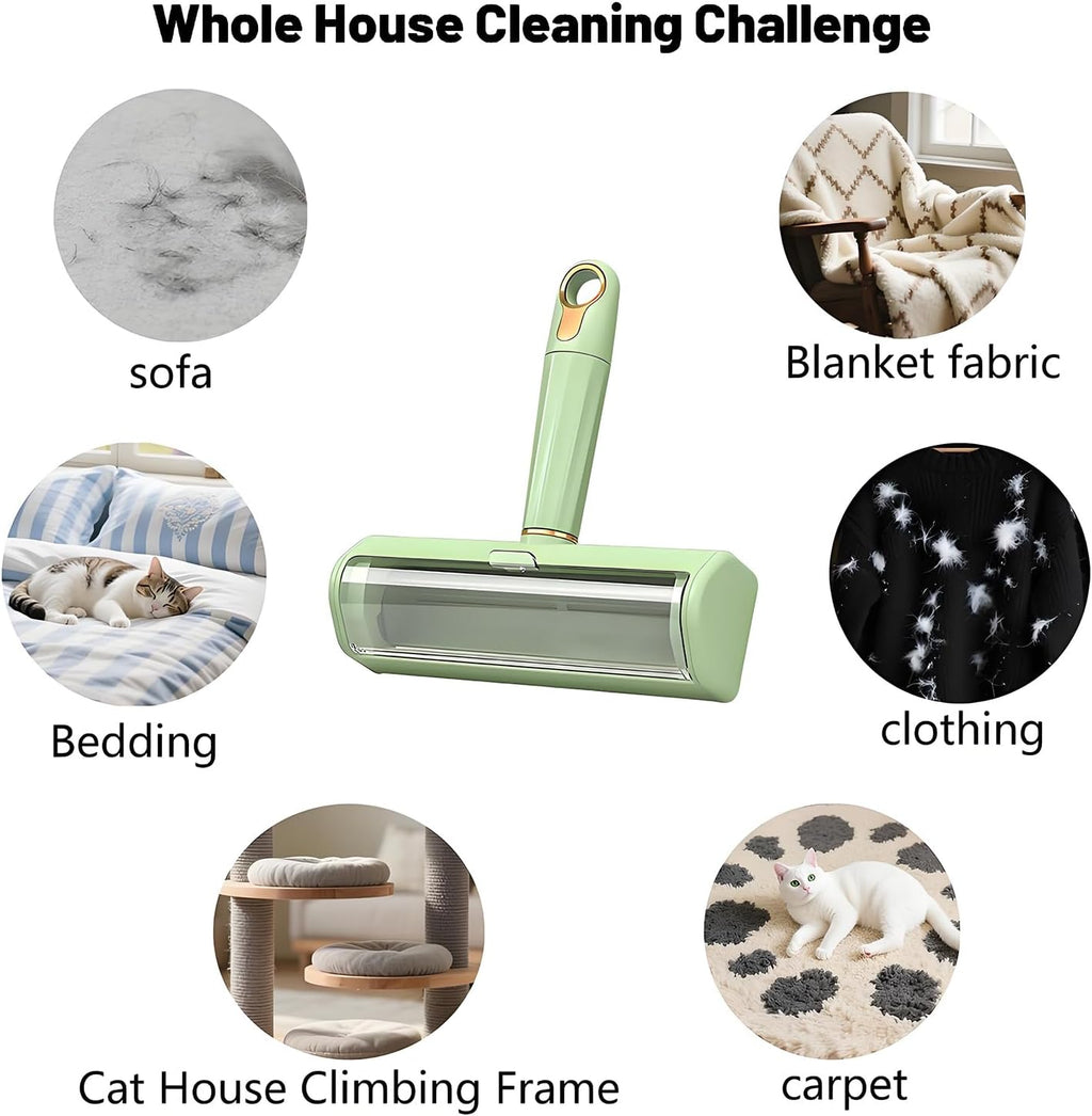 Pet Hair Remover Lint Roller - Washable Reusable, Static Adsorption for Cat Dog Hair Removal On