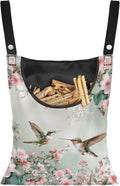 Hummingbird Clothespin Bags with Hanging Rope Space-Saving Clothespin Storage Organizer Waterproof