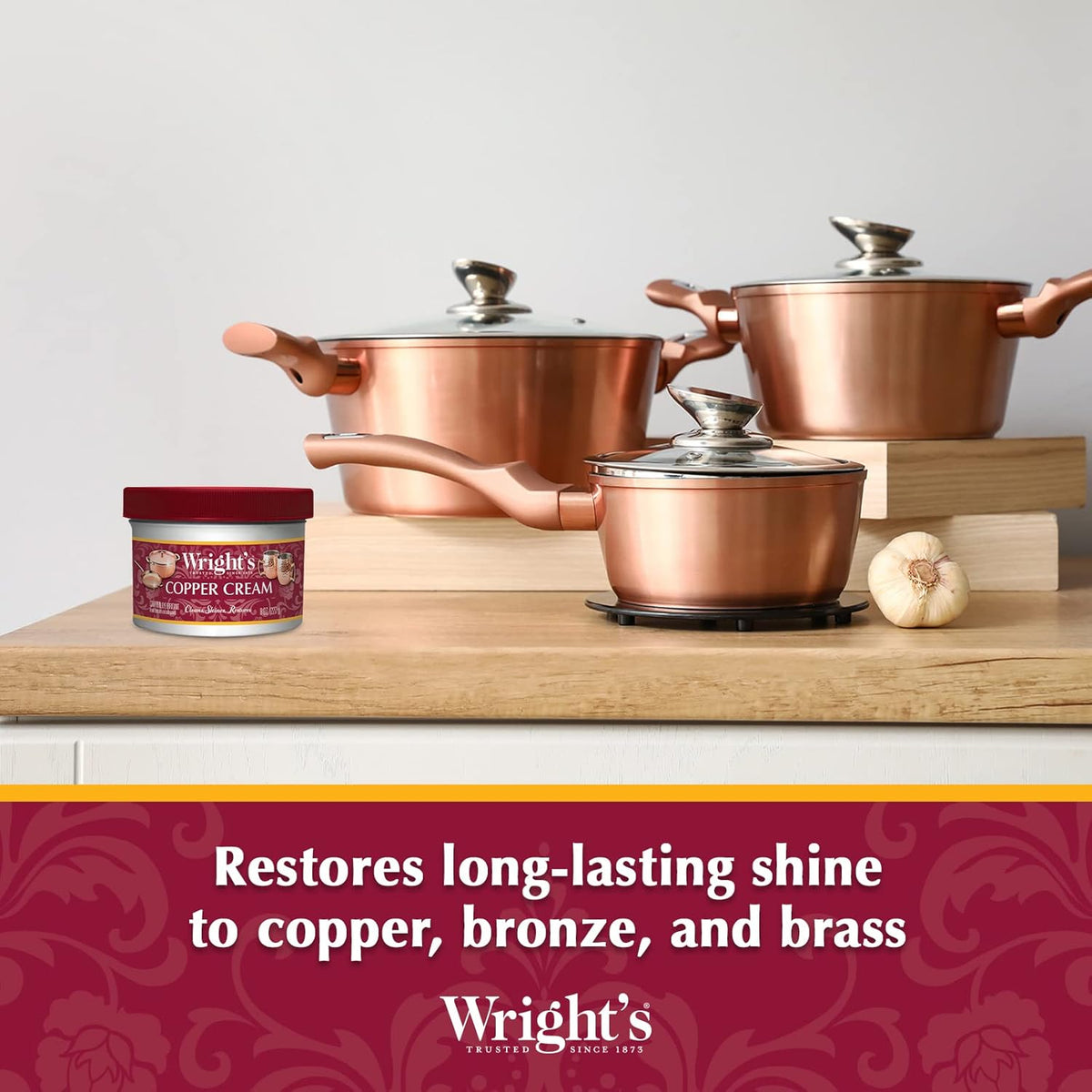 Wright's Silver and Copper Cleaner and Polish - 8 Ounce Each - Premium Metal Polish Silver Copper