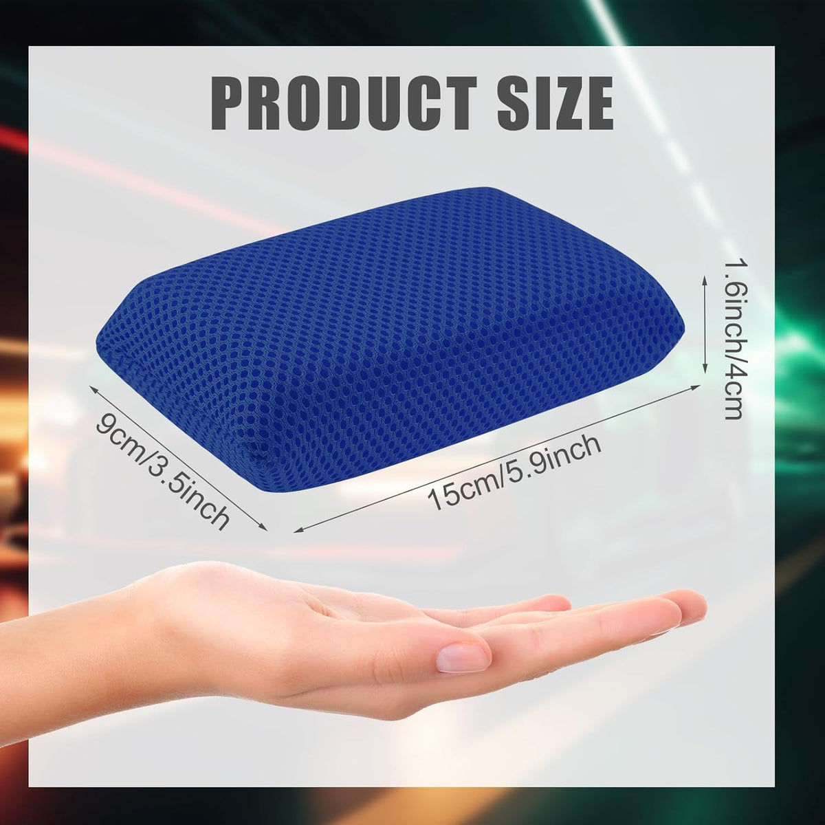 4 PCS Bug Scrubber Sponge Car, Bug Remover Wash Sponge，Car Cleaning Sponge for Bugs, Tar, Grime