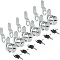 Cabinet Locks, 6 Pcs MoHern Keyed Alike 5/8 Inch (16mm) Rv Storage Lock, Cylinder Locks, Zinc Alloy