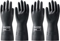 PACIFIC PPE 2 Pairs Chemical Resistant Gloves, Heavy Duty Industrial Rubber Gloves, Resist Acid