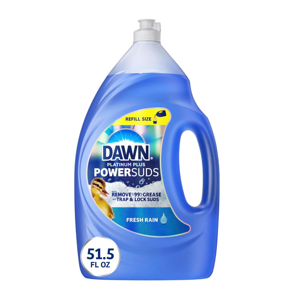 Dawn Platinum Plus PowerSuds Liquid Dish Soap, 51.5 oz. Refill