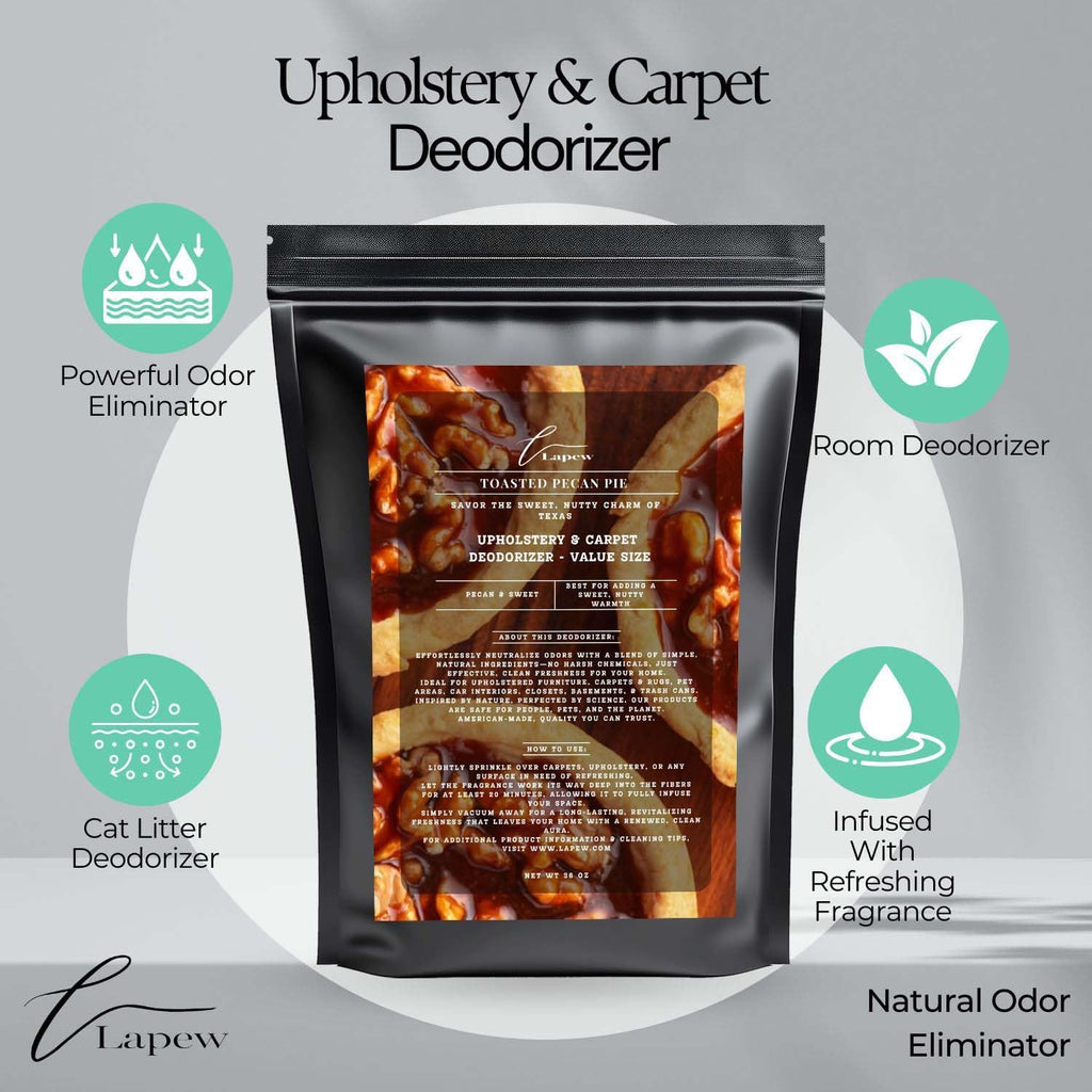 Toasted Pecan Pie Carpet Freshener Powder Refill 36 oz | Powerful Odor Eliminator for Home |