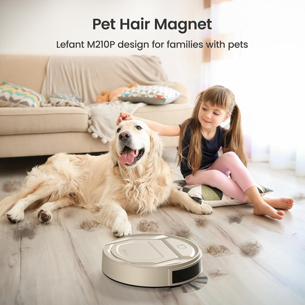 Lefant M210 Pro Robot Vacuum Cleaner,Easy to Use,120 Mins Runtime,6 Cleaning