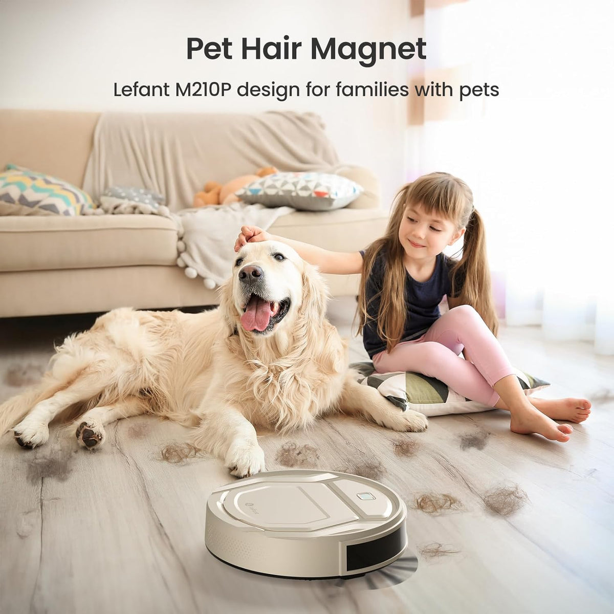 Lefant M210 Pro Robot Vacuum Cleaner,Easy to Use,120 Mins Runtime,6 Cleaning