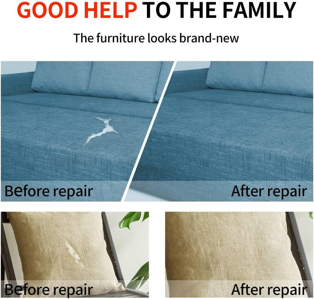 Fabric Repair Patches, 17X79 Inch Linen Repair Tape Self-Adhesive Fabric Patches Durable, DIY Large