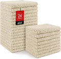 HOMEXCEL Microfiber Washcloths 24 Pack, Highly Absorbent and Soft Face Towel, Multi-Purpose Wash