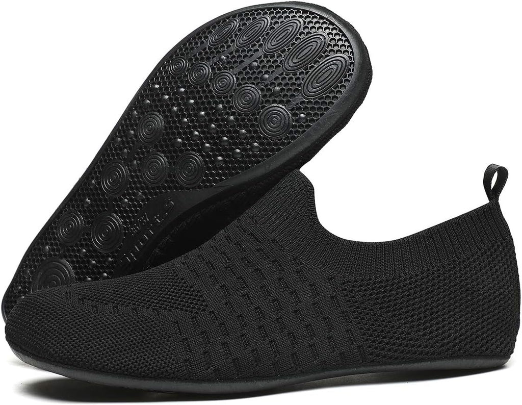 QZKDM Lightweight Slip on Grip Indoor House Slippers Barefoot Non Slip Home Exercise Yoga Shoes for