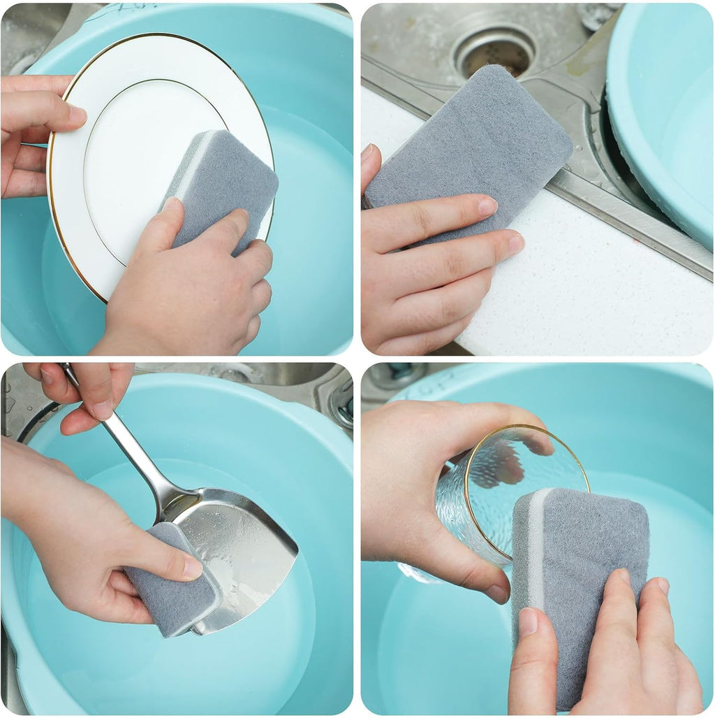 Tanlade 240 Pcs Individually Wrapped Sponge Dishwashing Sponge Bulk Non Scratch Scrub Sponges