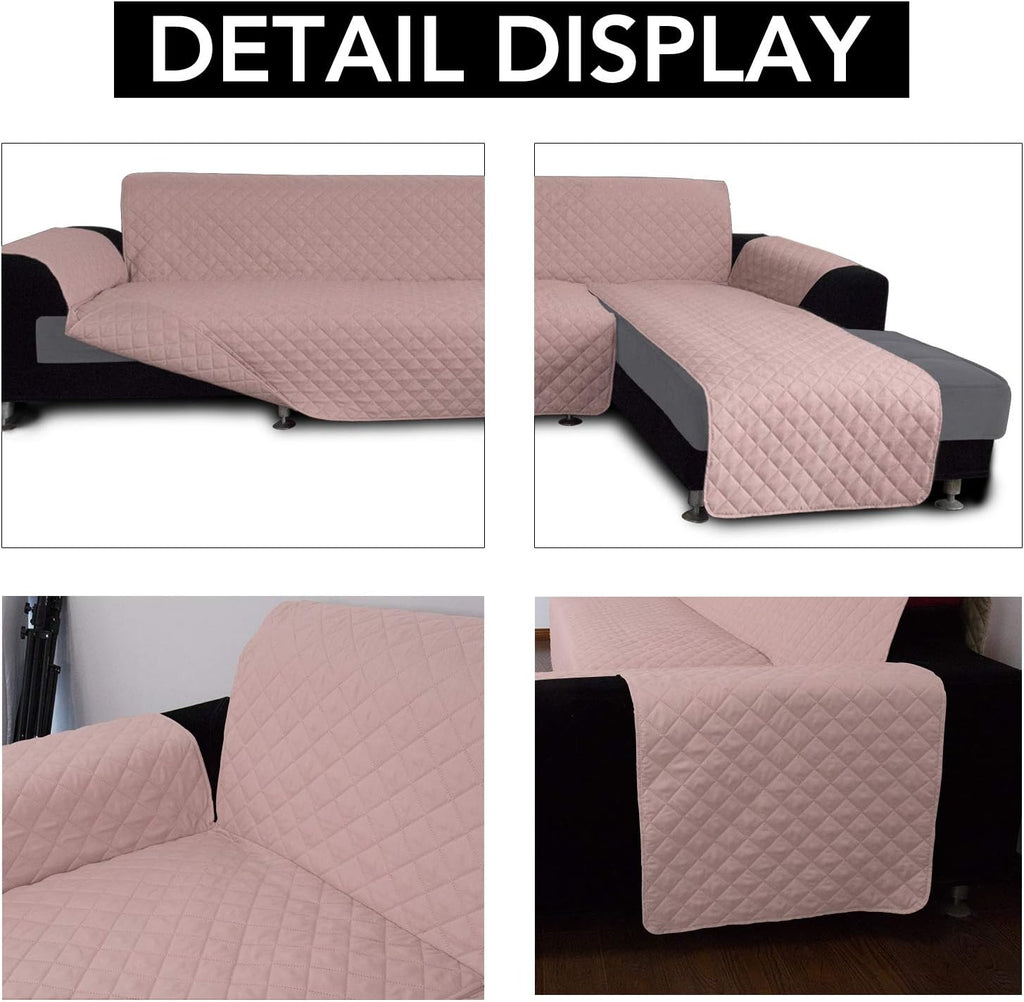 Easy-Going Sofa Slipcover L Shape Sofa Cover Sectional Couch Cover Furniture Protector Mat for Pets