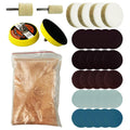 34Pcs Glass Polishing Kit, Multifunctional Scratch Remover Window Repair Tool for Window Repair