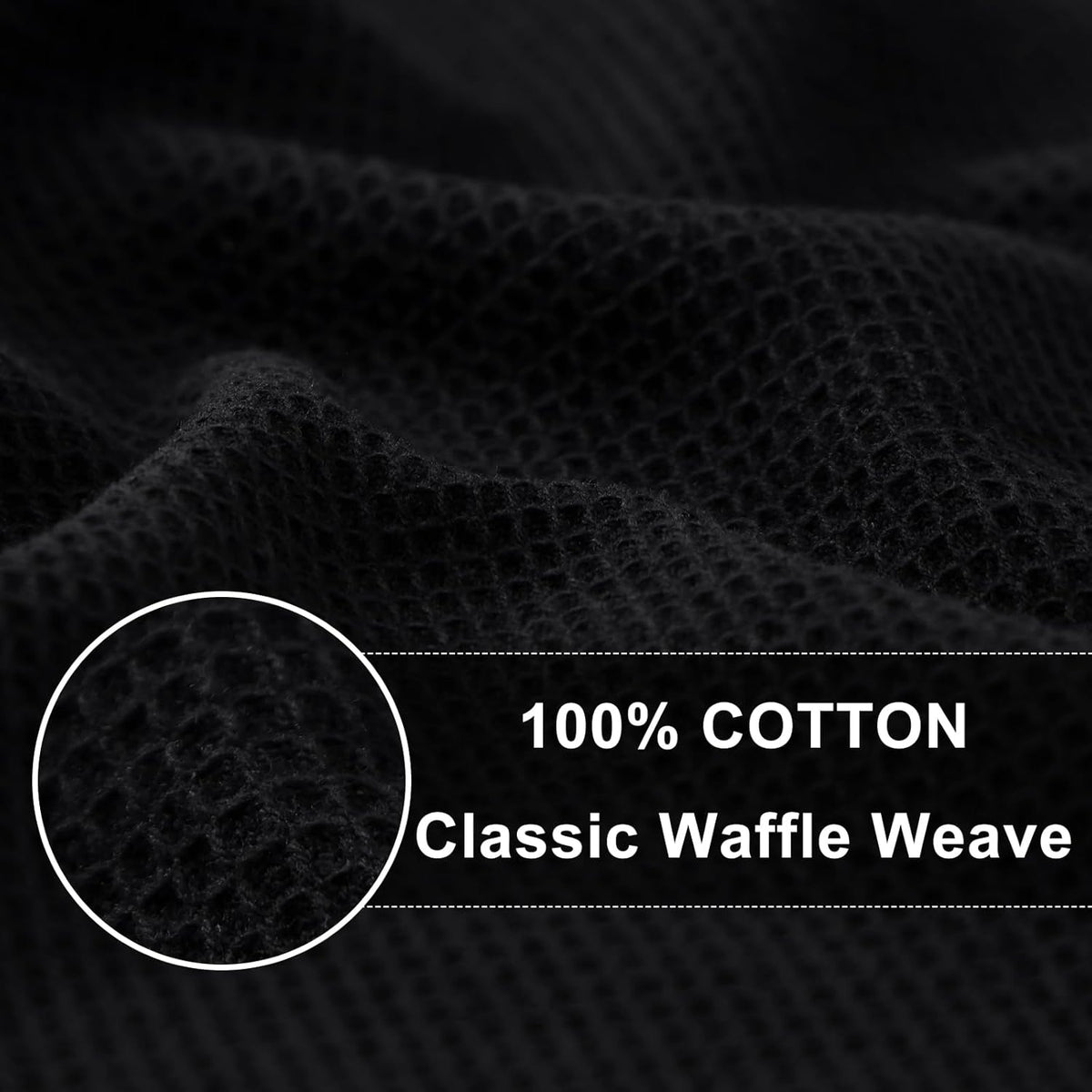 Homaxy 100% Cotton Waffle Weave Dish Cloths - 6 Pack Soft and Absorbent Dish Towels - 12 x 12