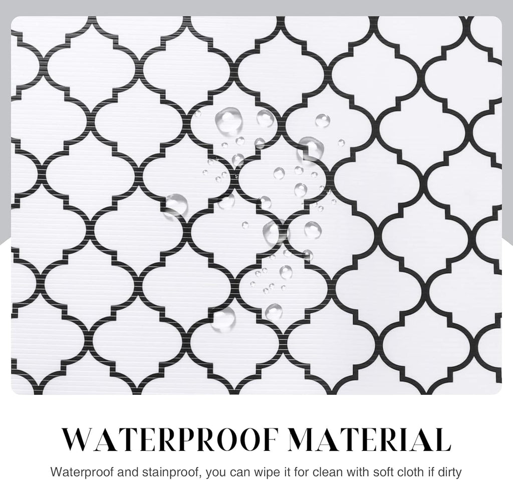 Glotoch Non Slip Shelf Liner 24 Inch Wide, Non Adhesive Drawer Liner, Waterproof Shelf Liners for
