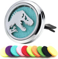 AZNECK Car Essential Oil Diffuser Vent Clip Car Diffuser Vent Clips Skull Dinosaur Air Freshener 10