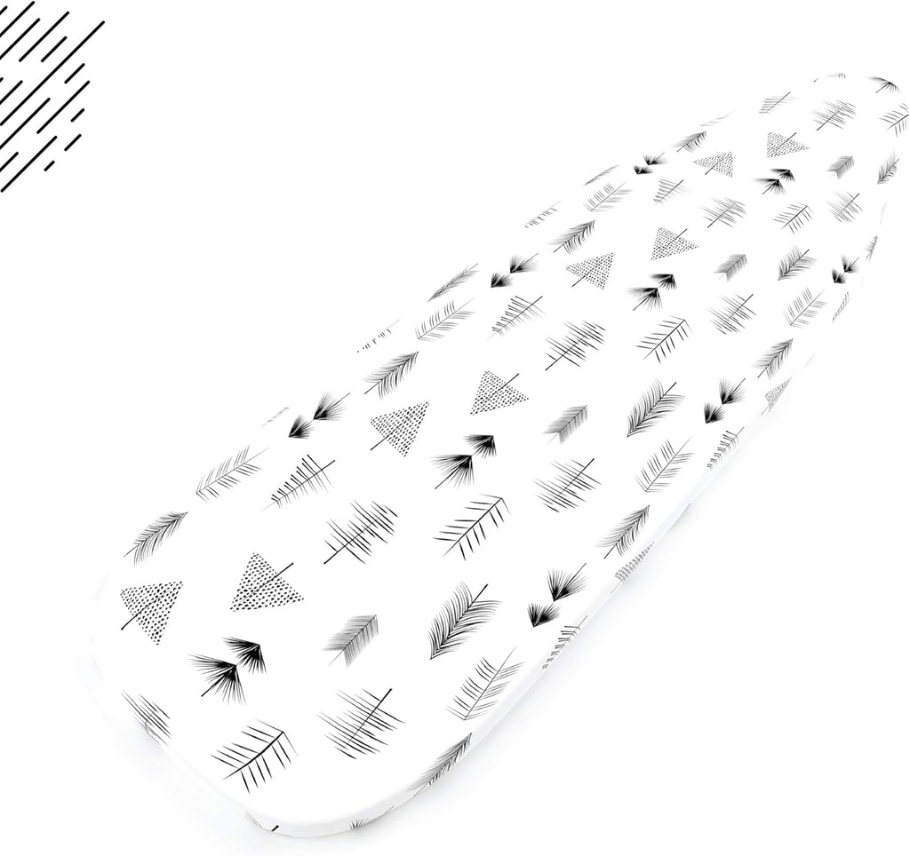 Encasa XO Ironing Board Cover and Pad 57"x22" - Thick 3mm Felt Padding, Drawstring Tightening &