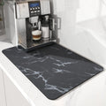 AMOAMI-Coffee Mat Hide Stain Rubber Backed Absorbent Dish Drying Mat for Kitchen Counter-Coffee Bar