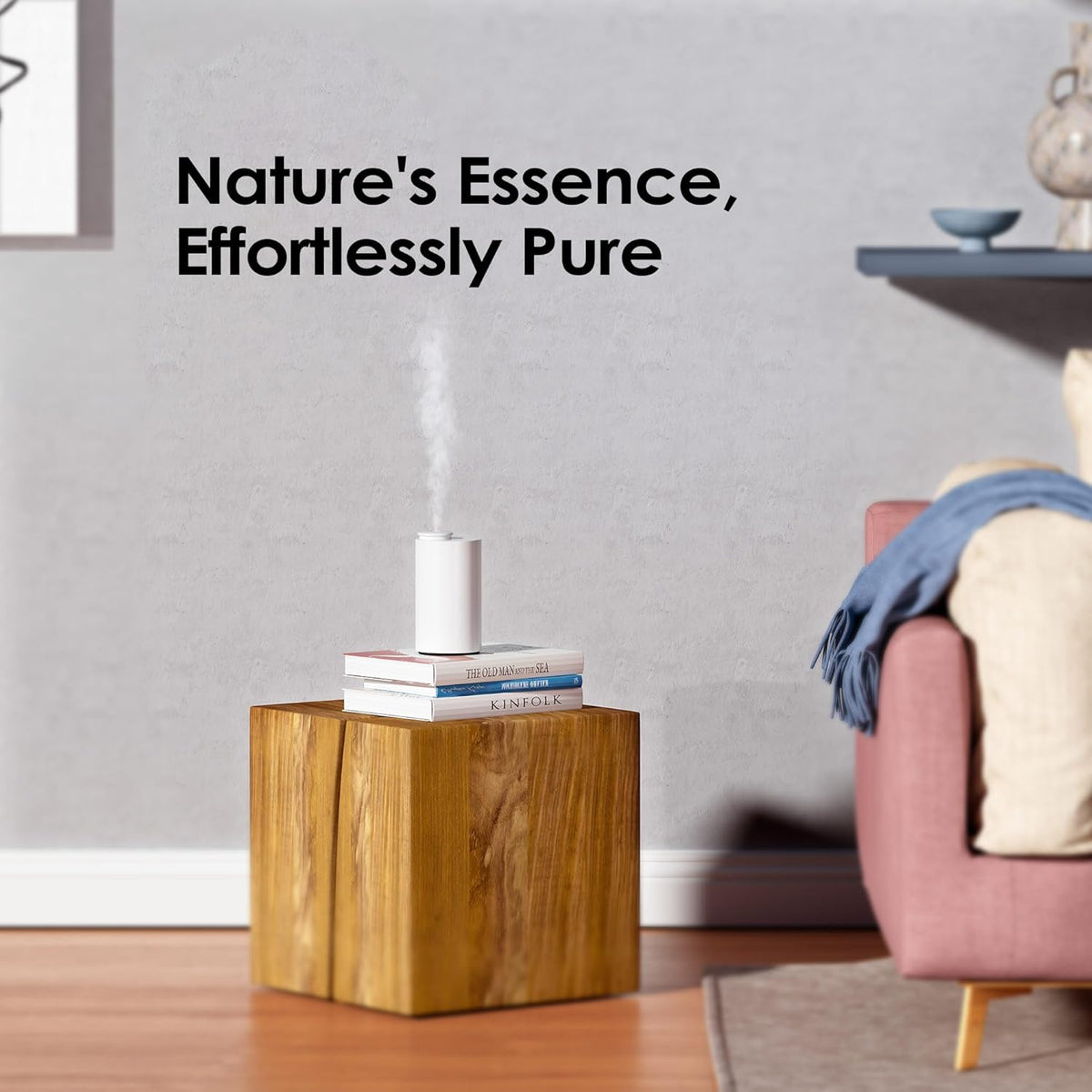 Airversa Waterless Diffuser for Essential Oil, Battery Operated Nebulizer, 0.7 Fl.Oz./ 20mL