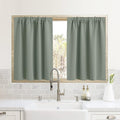 RYB HOME Blackout Curtains for Small Window - Thermal Insulated Privacy Curtains Shades for Kitchen