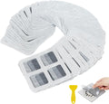 80PCS 4"x4" Disposable Hair Drain Stickers, Anti-Blocking Filter Screen Self-Adhesive Mesh Drain
