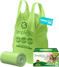 Simply Bio 13 Gallon Compostable Trash Bags Liners with Handle-Tie, Thick 0.87 Mil, 49.21 Liter, 30