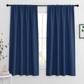 RYB HOME Blackout Kitchen Curtains 2 Panels Set, Room Darkening Small Window Treatment Energy Smart
