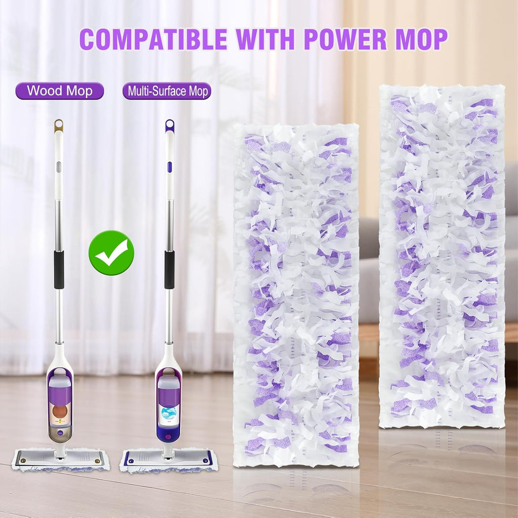 40 Count ‌Disposable Heavy-Duty Power Mop Pads Refills for Swiffer Power Mop,Replacement Floor