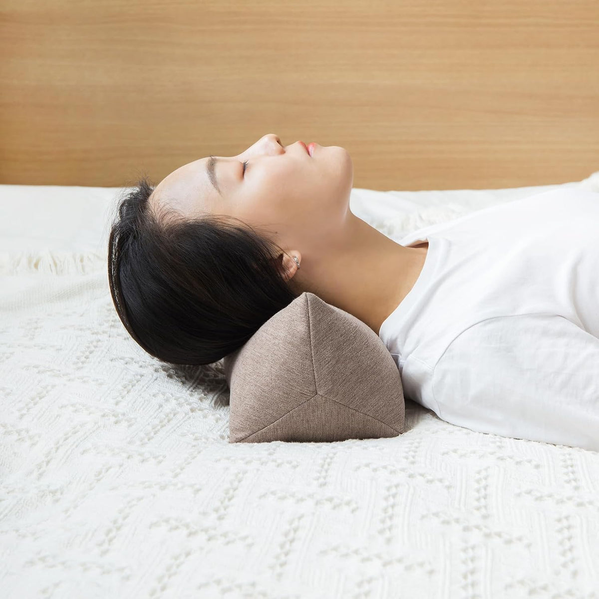 Buckwheat Neck Support Pillow Cervical Neck Cylinder Bolster Pillow,Buckwheat Hulls Adjustable Roll