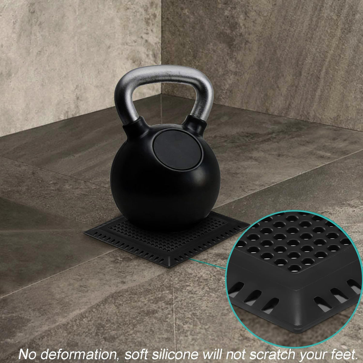 Hair Catcher/Drain Strainer/Shower Drain Cover for Bathroom Floor Drain, Stainless Steel and