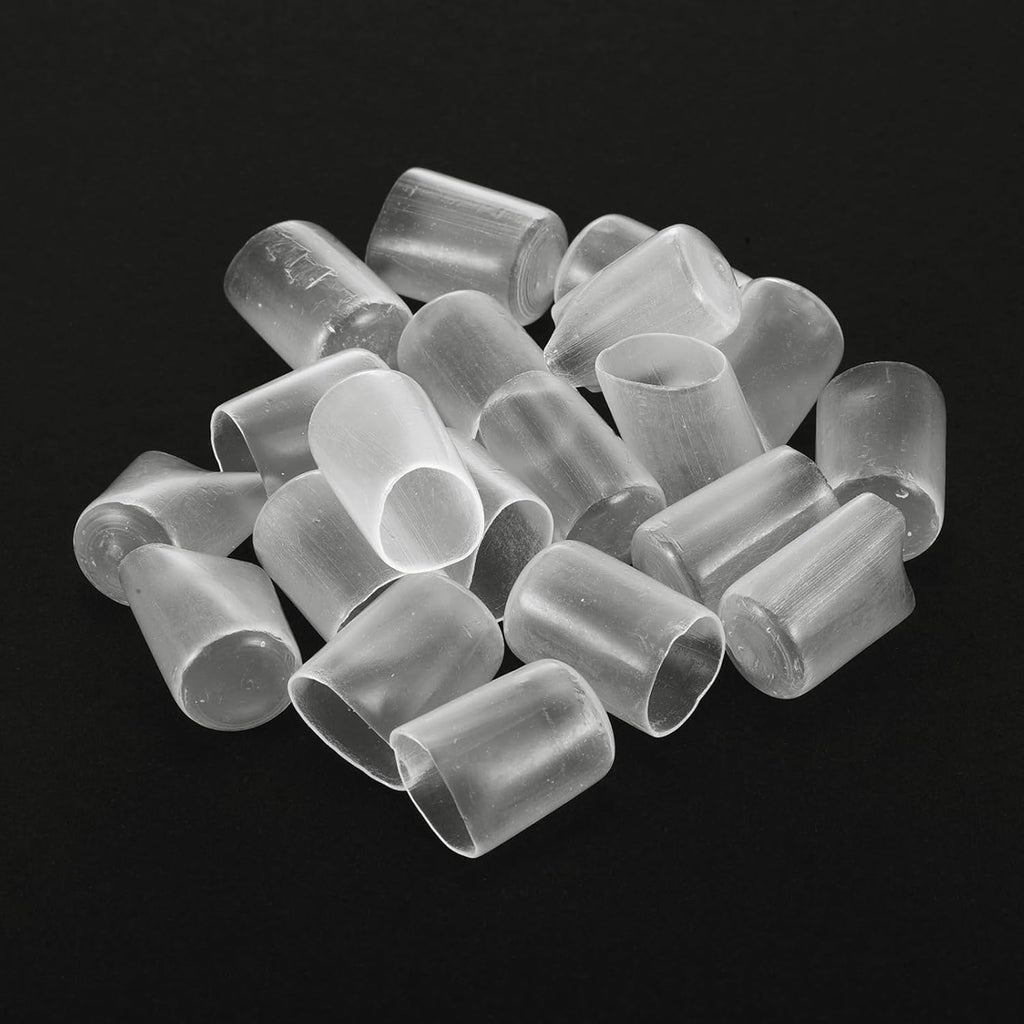 uxcell 20pcs Rubber End Caps Protective Caps 14mm ID Vinyl PVC Round Tube Bolt Cap Cover Screw