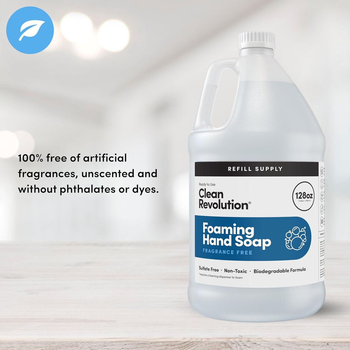 Clean Revolution Foaming Hand Soap Refill Supply, Gentle, Moisturizing & Eco-Friendly, Ready to Use