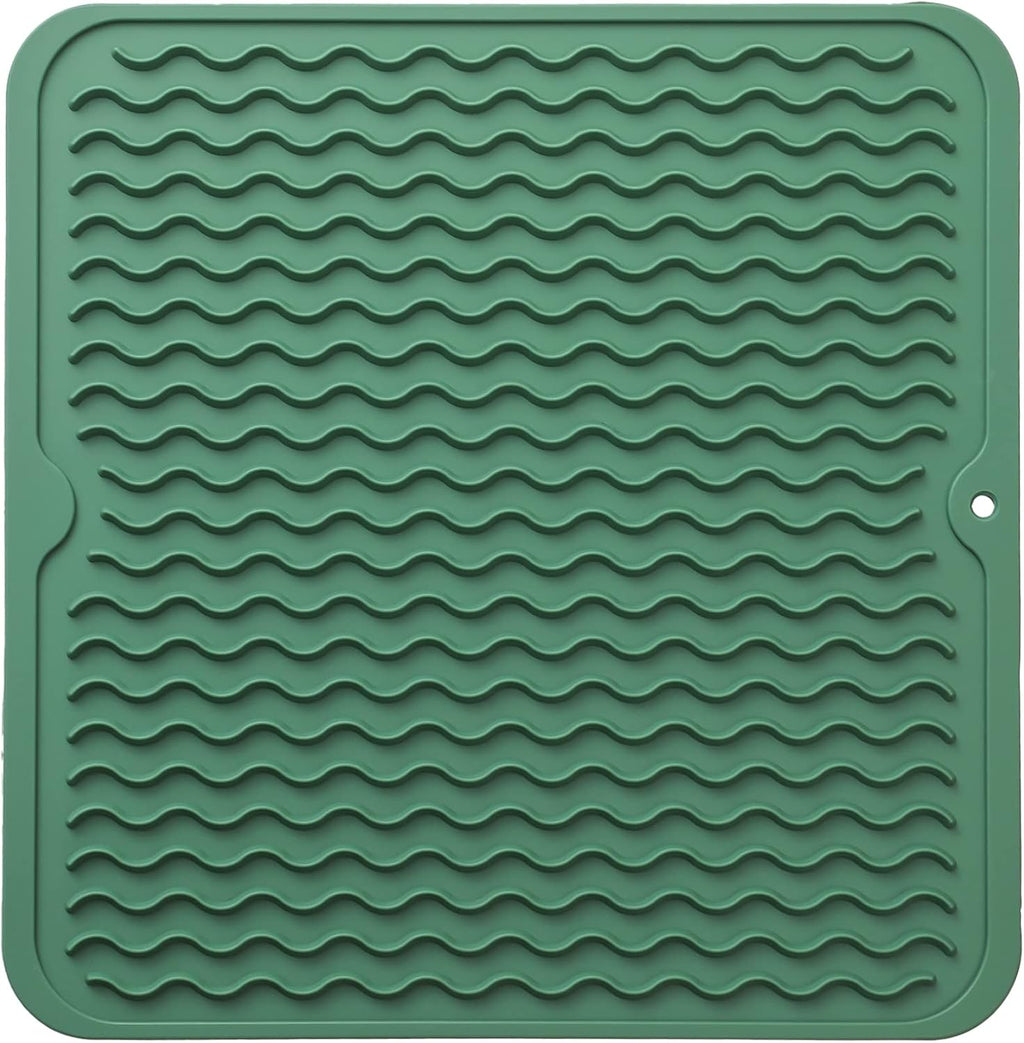 Silicone Dish Drying Mat for Multiple Usage,Easy clean,Eco-friendly,Heat-resistant Silicone Mat for