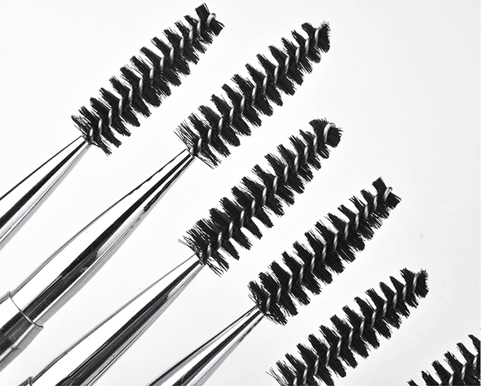2PCS Mascara Brushes Eyebrow Eyelash Brushes Mascara Wands Spooly Applicators Eye Brushes Portable