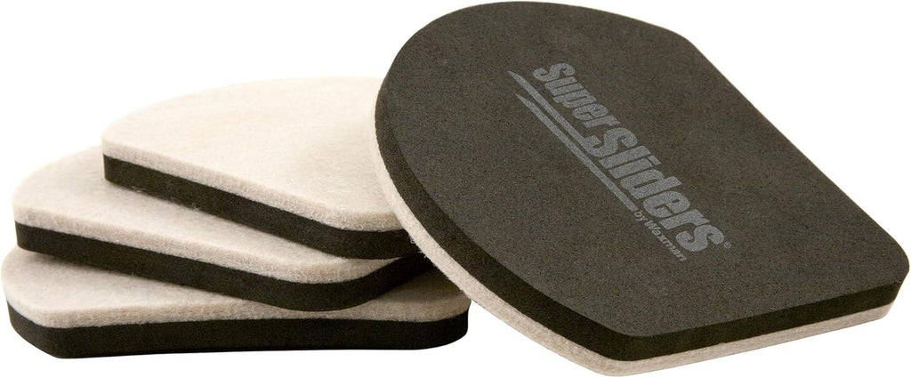Super Sliders 7" Slide & Hide Reusable Furniture for Hard Surfaces - Effortless Moving and Surface