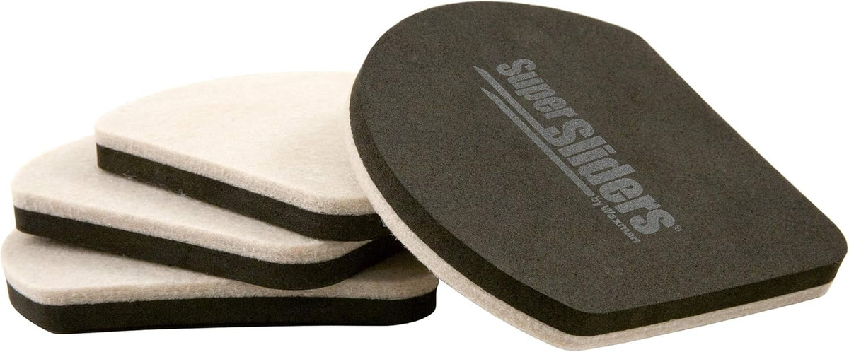 Super Sliders 7" Slide & Hide Reusable Furniture for Hard Surfaces - Effortless Moving and Surface