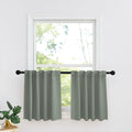 RYB HOME Sage Green Blackout Curtains for Bathroom, Thermal Insulated Light Block Window Curtains