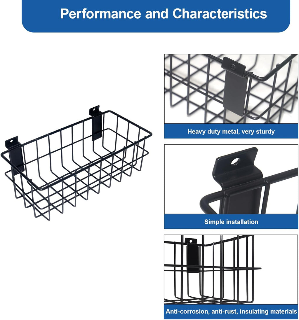 NeatiEase 29 PCS Slatwall Accessories Kit for Garage Rooms Shops Storage, Slat Wall Accessory