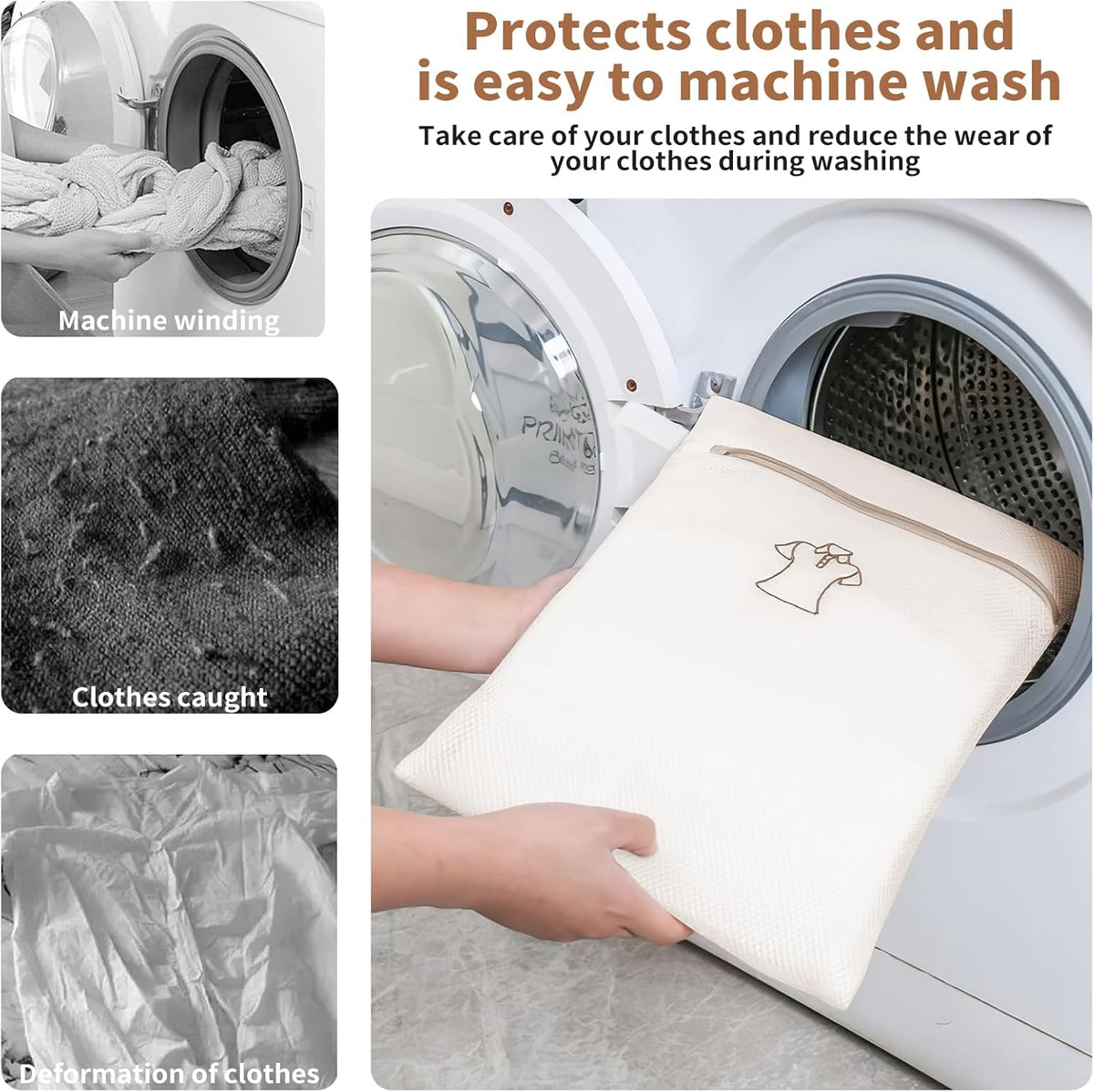 3 Pack Sock Laundry Bags by MDSXO- Small Durable Lingerie Delicates Bag for Washing Machine for