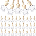 BBTO 50 Pcs Hanging Car Air Freshener Car Diffuser Bottles Empty Glass Perfume Bottle Freshener
