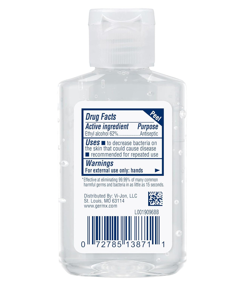 Germ-X Original Hand Sanitizer, Non-Drying Moisturizing Gel with Vitamin E, Instant and No Rinse