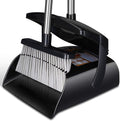 Broom and Dustpan Set for Home with Lid Indoor Upright Dustpan Broom and Dustpan Set Combo Dust Pan