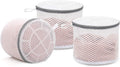 Muchfun 3Pcs Bra Wash Bags, Honeycomb Mesh Laundry Bags for Delicates, Lingerie, Intimates and