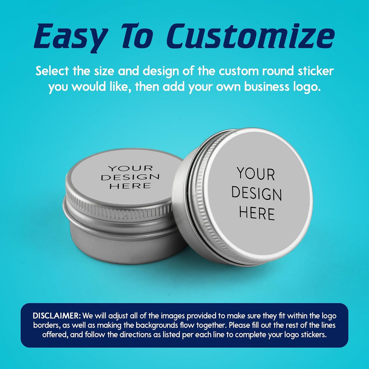 Custom Vinyl Stickers - Upload Your own Image, Text, Design, Logo - Personalized Logo Labels for
